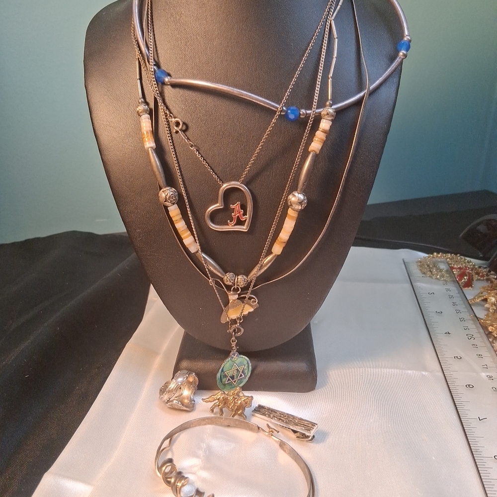 P49. $2.5 A GRAM: 925 STERLING SILVER Jewelry Resell Lot All Wearable All Tested